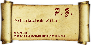Pollatschek Zita névjegykártya